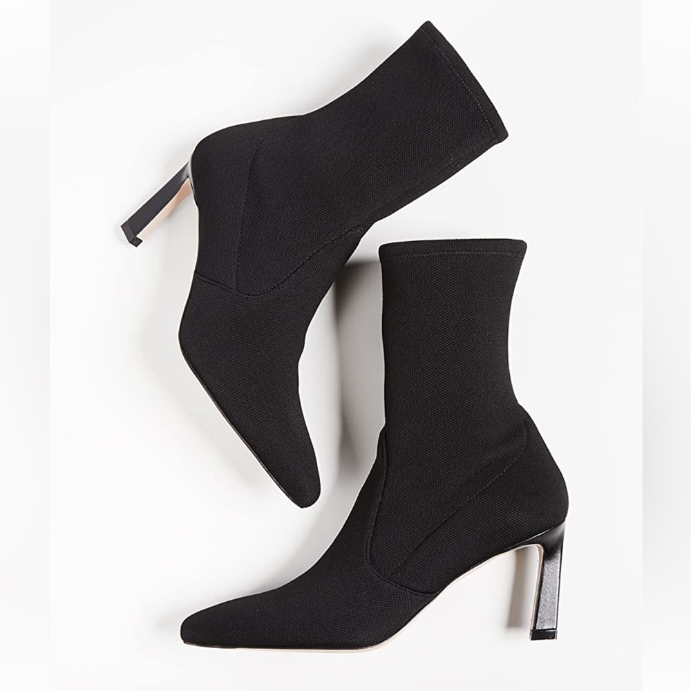 Stuart Weitzman Rapture Suede Sock Booties 9.5